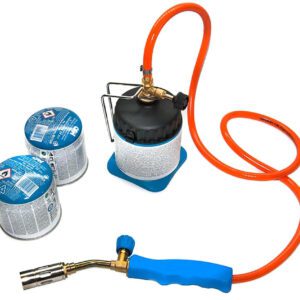Forrasztólámpa készlet (forrasztómester) 2 gázpatronnal CFH LM3000 52170