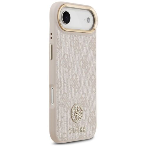 GUESS tok IPHONE 17 Air kompatibilis MagSafe GUHMP17MP4GRMDEP (PU W/ 4G Strass logó) rózsaszínű - Image 2