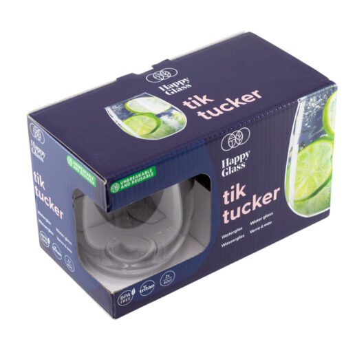 HappyGlass Tik Tucker törhetetlen öblös vizespohár