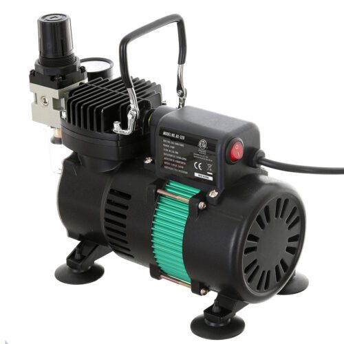 Hatékony airbrush kompresszor dupla ventilátorral Fengda AS-320 - Image 2