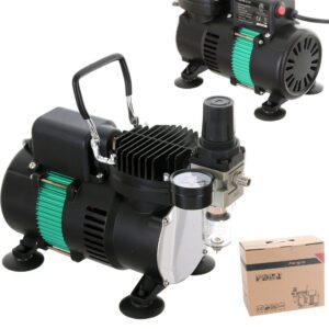 Hatékony airbrush kompresszor dupla ventilátorral Fengda AS-320
