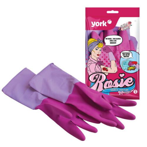 Illatos gumikesztyű ROSIE "L" (1 pár) - YORK - CLEAN HOUSE