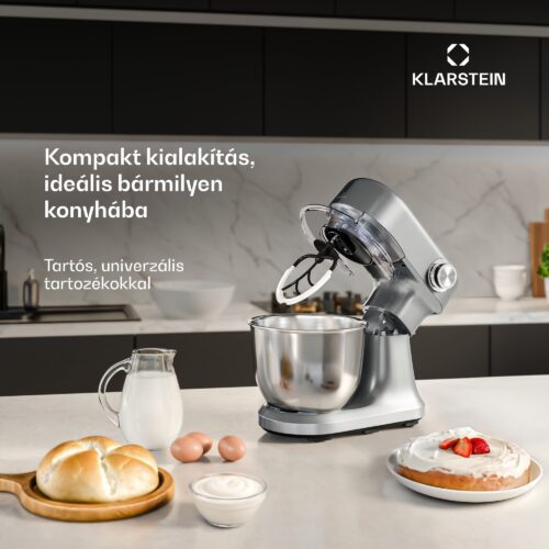 Klarstein Bella Evo konyhai robotgép | bolygókeverő rendszer | 3 keverőfelszerelés | 1500 W | 5 l - Image 2