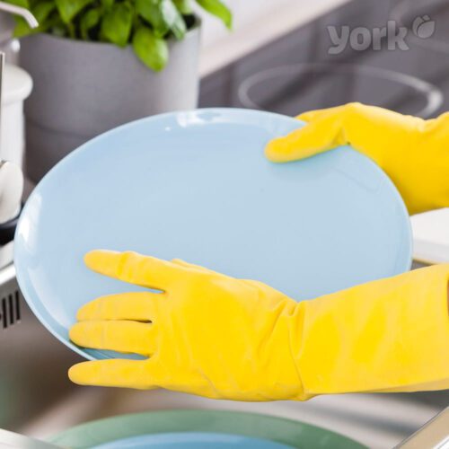 Latex háztartási kesztyű L 1 pár - YORK - CLEAN HOUSE - Image 2