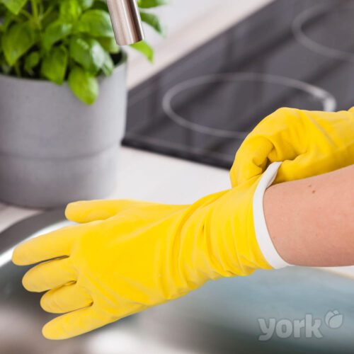 Latex háztartási kesztyű S 1 pár - YORK - CLEAN HOUSE - Image 2