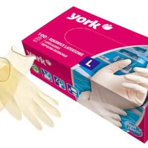 Latex kesztyű  L  100db - YORK - CLEAN HOUSE