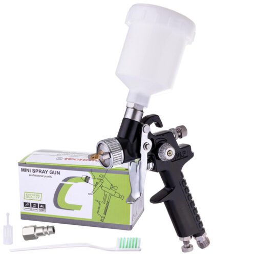 Mini HVLP szórópisztoly 1 mm-es fúvókával TC Technic H-2000P Black (125 ml)