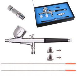 Modellező airbrush festékszóró készlet 3 fúvókával