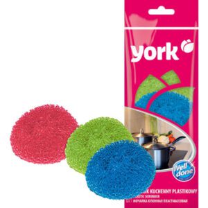 Műanyag súroló dörzsi szett (3 db) - YORK