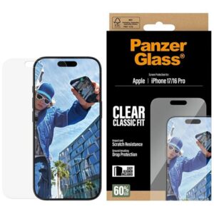 PANZERGLASS CLASSIC FIT EASYALIGNER képernyővédő üveg (oleofób réteg + segédkeret) ÁTLÁTSZÓ Apple iPhone 16 Pro