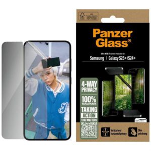 PanzerGlass Matrix betekintésvédett edzett üveg kijelzővédő Samsung Galaxy S25 Plus