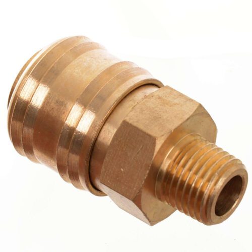 Pneumatikus gyorscsatlakozó aljzat 1/4" külső menetes csatlakozással (anya) - Image 2