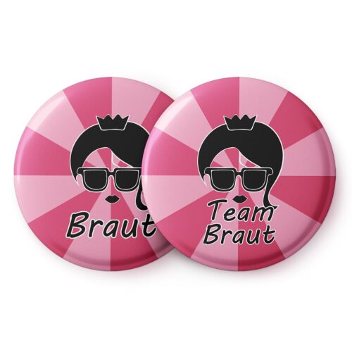 Spielehelden Braut Vintage pink jelvények legénybúcsú ajándék 12 kitűző 5