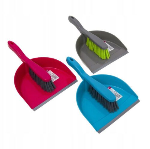 Szemeteslapát gumiszegéllyel és kefével újrahasznosított anyagból CORAL - YORK - CLEAN HOUSE - Image 2