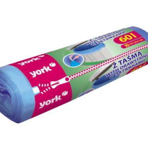 Szemeteszsákok húzózsinórral 60 liter / 10db - YORK - CLEAN HOUSE
