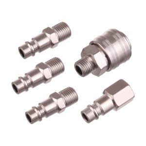 TC Technic pneumatikus csatlakozó készlet 1/4" - 5 részes (1 aljzat + 4 dugó) - CK-001K