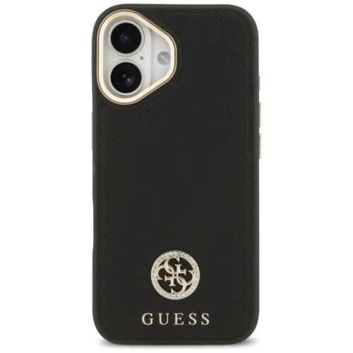 Tojás Guess Grained Strass Logo MagSafe iPhone 17 fekete - Image 2