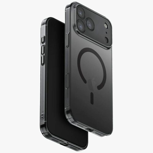 UNIQ Airsuit tok iPhone 17 Pro Max Magclick töltés Fekete