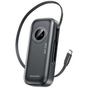 AWEI PA-9 powerbank 10000mAh 22.5W - fekete