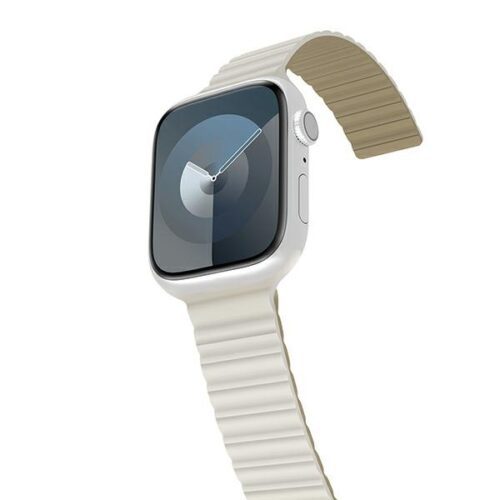 Araree Szilikon összekötő szíj Apple Watch 42/44/45/49mm Meleg fehér-khaki AR70-01907C