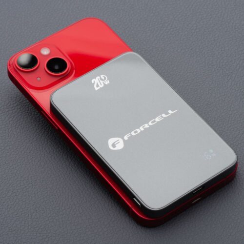FORCELL F-ENERGY F5K8 Super Slim powerbank kompatibilis MagSafe PD3.0 QC4.0 15W 5000 mAh szürke - Image 2