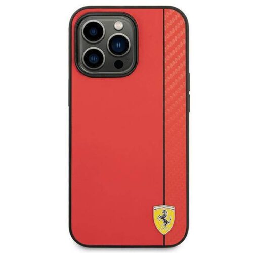 1" piros Carbon keménytok
