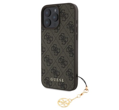 GUESS 4G CHARMS műanyag telefonvédő (textil hátlap