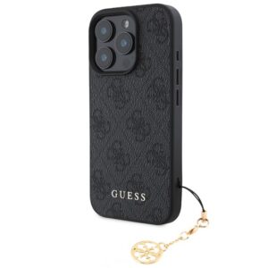 GUESS 4G CHARMS műanyag telefonvédő (textil hátlap