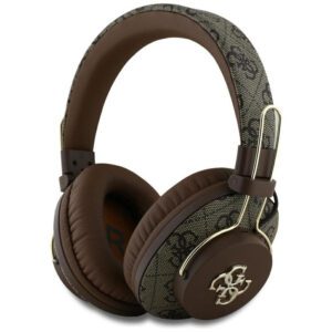 Guess GUBHS72P4FC4MW Metal 4G Logo Bluetooth vezeték nélküli fejhallgató ENC - barna