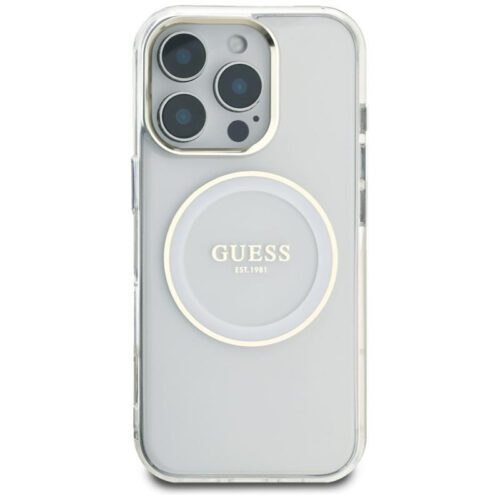 Guess GUHMP16LHTDRCEDH IML Metal Colored Circle Classic Logo MagSafe-kompatibilis tok iPhone 16 Pro - fehér - Image 2