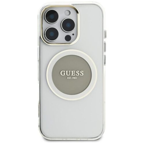 Guess GUHMP16XHTDRCEDG IML Metal Colored Circle Classic Logo MagSafe-kompatibilis tok iPhone 16 Pro Max - szürke - Image 2