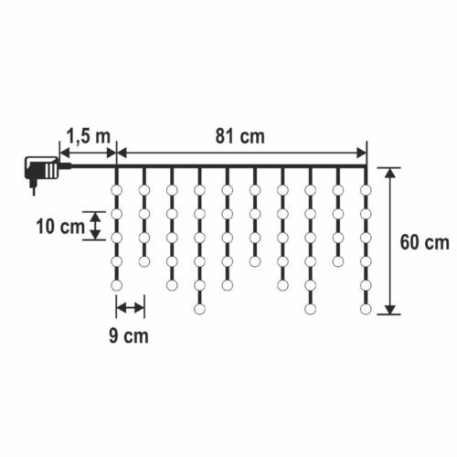 50db melegfehér DOT LED