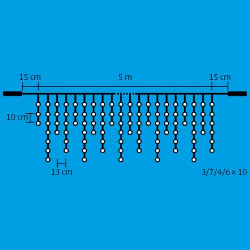 5 m / 200 db hidegfehér LED