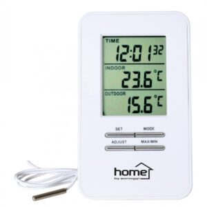Home HC 12 vezetékes külső-belső hőmérő órával