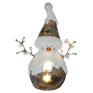 Home KDC 29 LED-es hóember kerámia figura