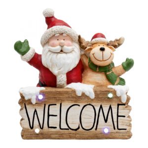 Home KDC 49 LED-es kerámia Welcome figura