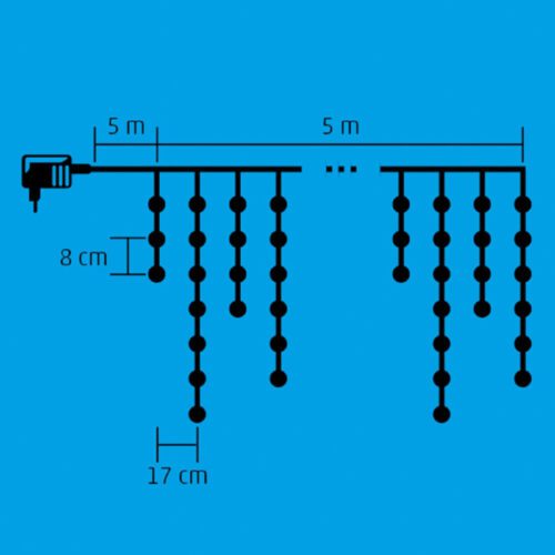 5 m / 150 db hidegfehér LED