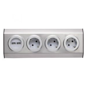 Home KNV 03/USB szerelhető konyhai hálózati elosztó USB aljzatokkal