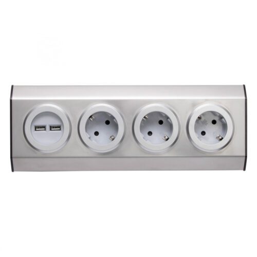 Home KNV 03/USB szerelhető konyhai hálózati elosztó USB aljzatokkal