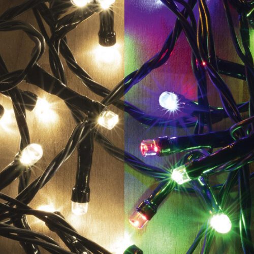 7 m / 100 db melegfehér és színes LED