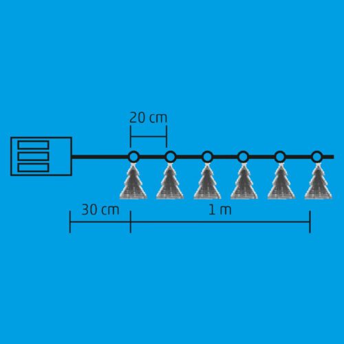 1 m / 72 db hidegfehér LED