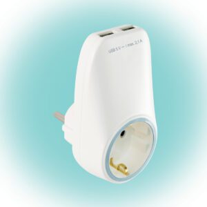 Home NV 2100 USB hálózati aljzat USB töltőaljzatokkal