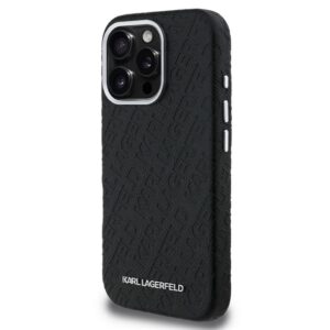 KARL LAGERFELD GRAINED PU REPEATED LOGO MAGSAFE szilikon telefonvédő (ütésállóság