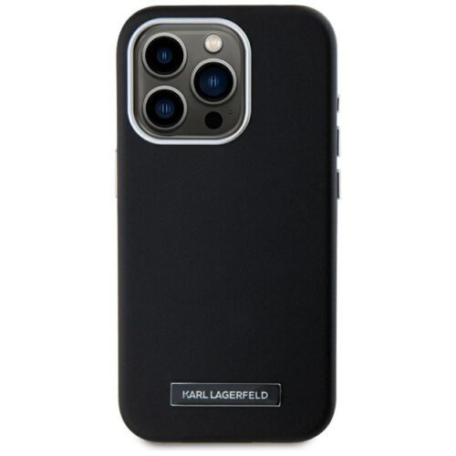 Karl Lagerfeld KLHMP15LPGMSRPK FW Metal Plate MagSafe-kompatibilis tok iPhone 15 Pro - fekete - Image 2