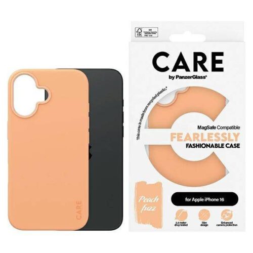 PanzerGlass Fashion MagSafe-kompatibilis tok iPhone 16 - barackszín