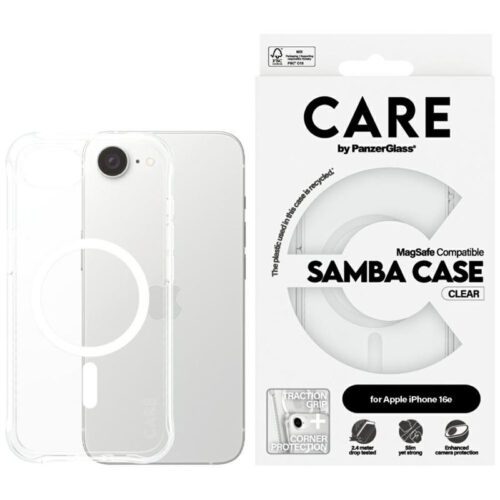 PanzerGlass Fashion MagSafe-kompatibilis tok iPhone 16e - átlátszó