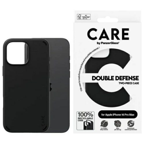 PanzerGlass Feature Double Defense tok iPhone 16 Pro Max - fekete