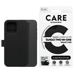 PanzerGlass Feature Tango MagSafe-kompatibilis könyvtok iPhone 16 Pro Max - fekete