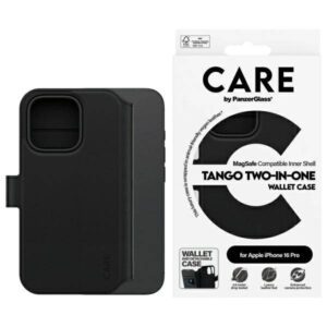PanzerGlass Feature Tango MagSafe-kompatibilis könyvtok iPhone 16 Pro - fekete