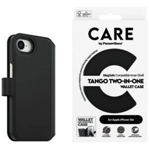 PanzerGlass Feature Tango könyvtok iPhone 16e - fekete